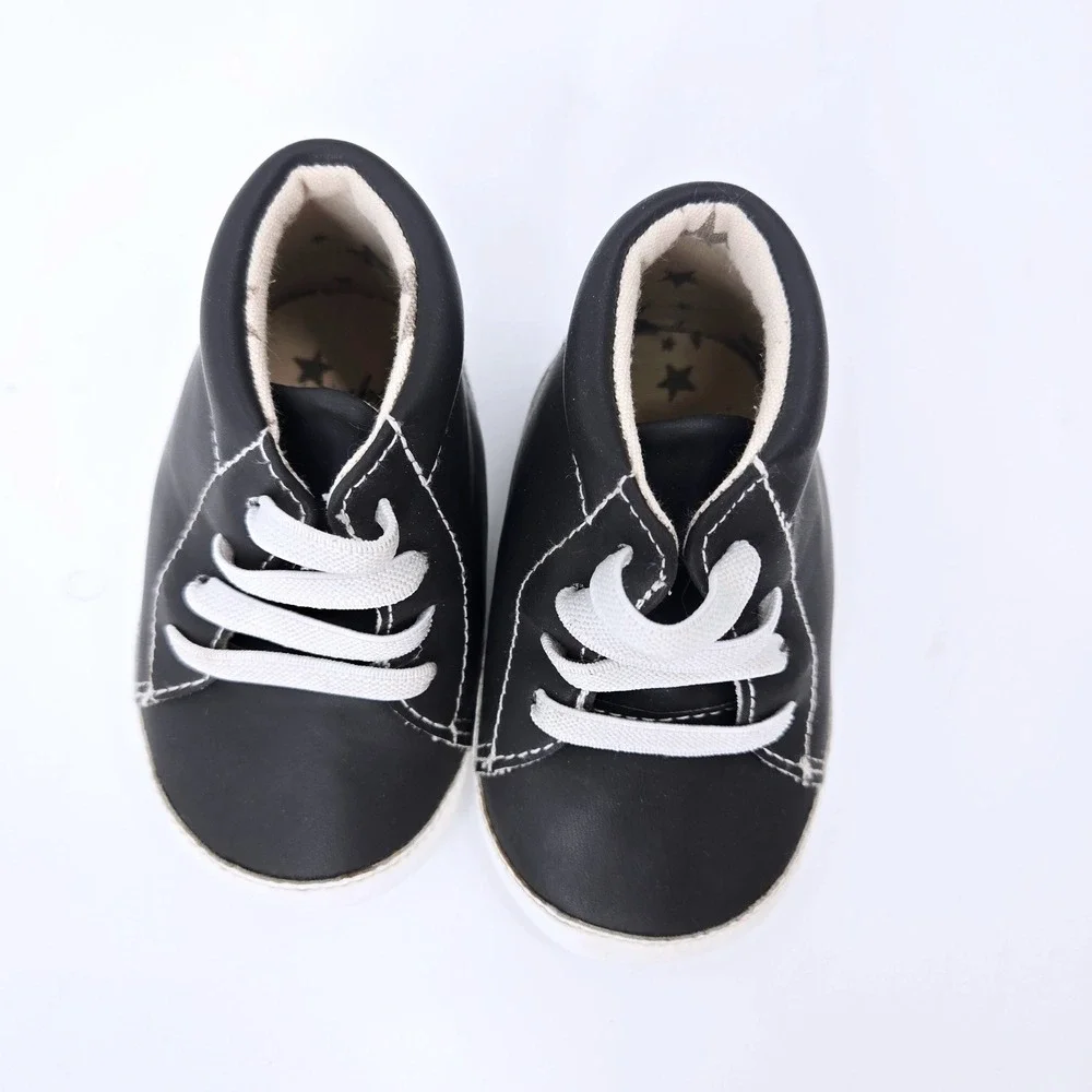 JuJuBe Eco Steps Black Washable Baby Sneaks Size 3‎ 6-9 Months